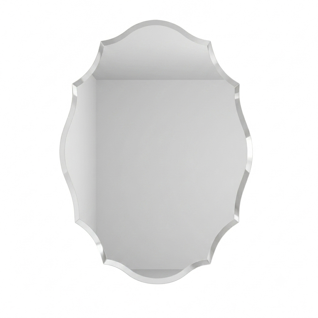 OEM Wall Mirror Asymmetrical Decorative Silver