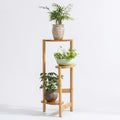 OEM Plant Stand 3-Tier Bamboo Shelf Corner Natural