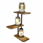 OEM Corner Shelf 3-Tier Wall Mounted Adjustable Black
