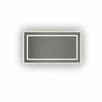 OEM Bathroom Mirror Wide LED Silver
