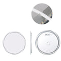 OEM Bathroom Mirror Round LED Anti-Fog 3 Colour Lights Silver 60cm