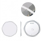 OEM Bathroom Mirror Round LED Anti-Fog 3 Colour Lights Silver 60cm