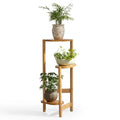OEM Plant Stand Corner Display Shelf Natural Wood