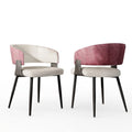 OEM Dining Chairs Faux Leather Padded Wide Seat Modern Upholstery