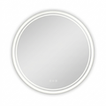 OEM Bathroom Mirror Round LED Touch Sensor Silver