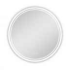 OEM Bathroom Mirror Round LED Touch Sensor Silver