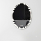 OEM Bathroom Mirror Oval LED Backlit Silver