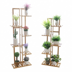 OEM Plant Stand Corner Display Rack Natural Wood