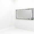 OEM Wall Mirror Crushed Diamond Silver