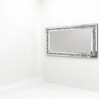 OEM Wall Mirror Crushed Diamond Silver