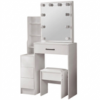 OEM Vanity Dressing Table 3-Colour LED Mirror White