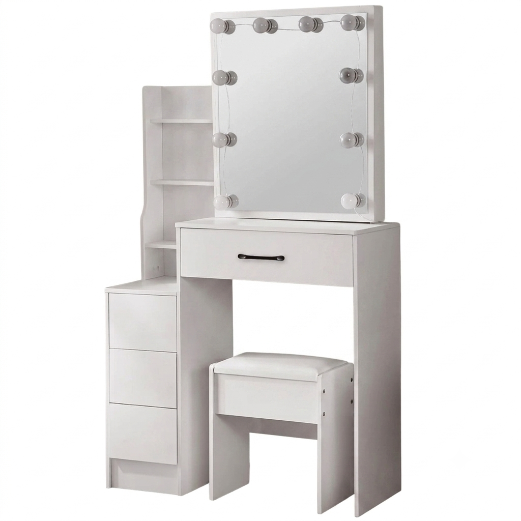 OEM Vanity Dressing Table 3-Colour LED Mirror White