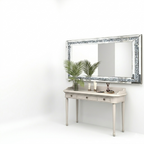 OEM Wall Mirror Crushed Diamond Silver