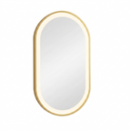 OEM Bathroom Mirror Oval LED Illuminated Gold