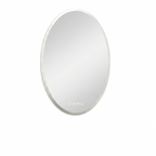 OEM Vanity Mirror Frameless Oval Silver