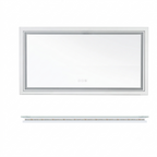 OEM Bathroom Mirror Silver 100x60cm