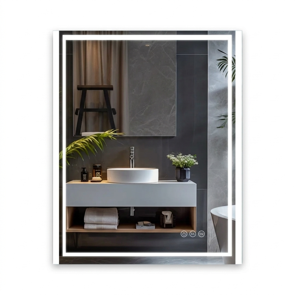 OEM Bathroom Mirror Silver