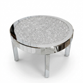 OEM Coffee Table Round Mirrored Silver
