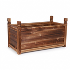 OEM Planter Box Pine Wood Frame Dark Brown Medium