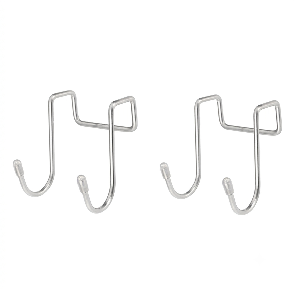 OEM Wall Hooks 304 Stainless Steel Set Of 2 Silver