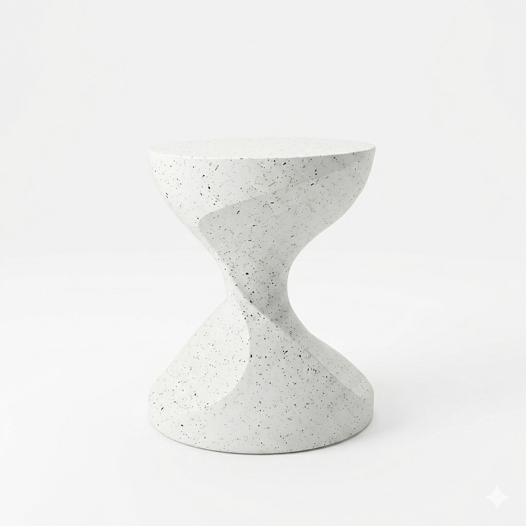 OEM Side Table Concrete Modern White
