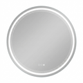 LED Backlit Bathroom Mirror - Dimmable Anti Fog - White&Silver - 80cm