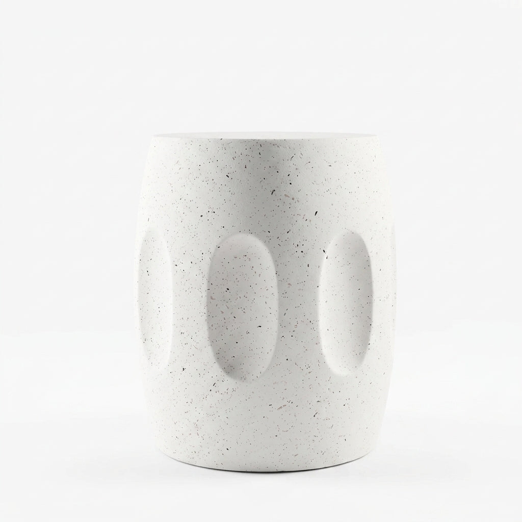OEM Side Table Lightweight Concrete Faux Terrazzo