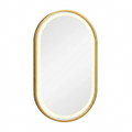 OEM Bathroom Mirror Oval LED Anti-Fog Gold