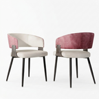 OEM Dining Chairs Microfiber Leather Upholstered