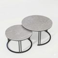 Coffee Table Set - Sintered Stone - Dark Grey