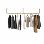 OEM Clothes Hanging Rack Adjustable Length Gold