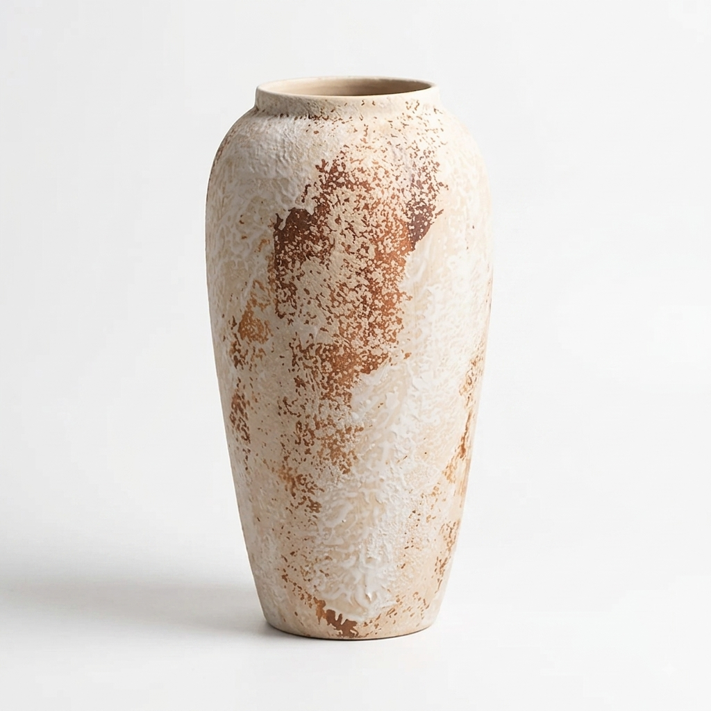 OEM Decorative Vase Speckled Ceramic Design Beige Large