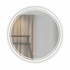 OEM Bathroom Mirror Round LED Touch Sensor Silver