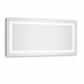 OEM Bathroom Mirror Rectangular LED Backlit Touch Sensor Silver 100x60cm