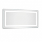 OEM Bathroom Mirror Rectangular LED Backlit Touch Sensor Silver 100x60cm
