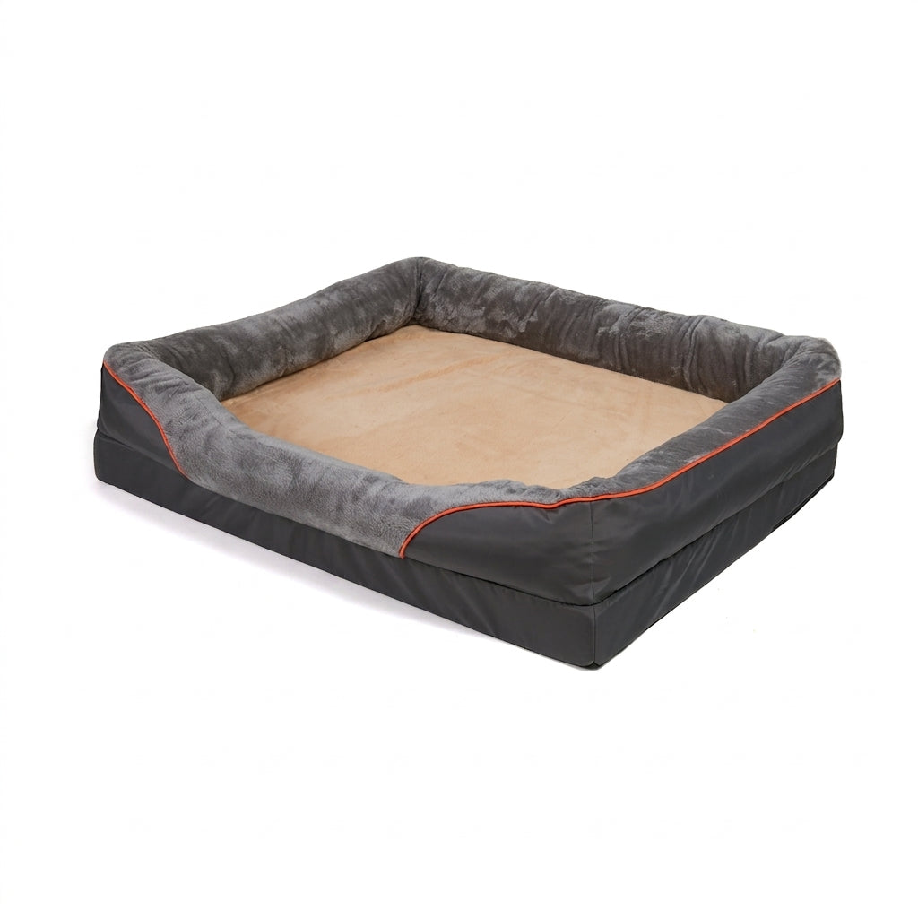OEM Dog Bed Warm Fleece Waterproof Washable Cover Grey 3XL