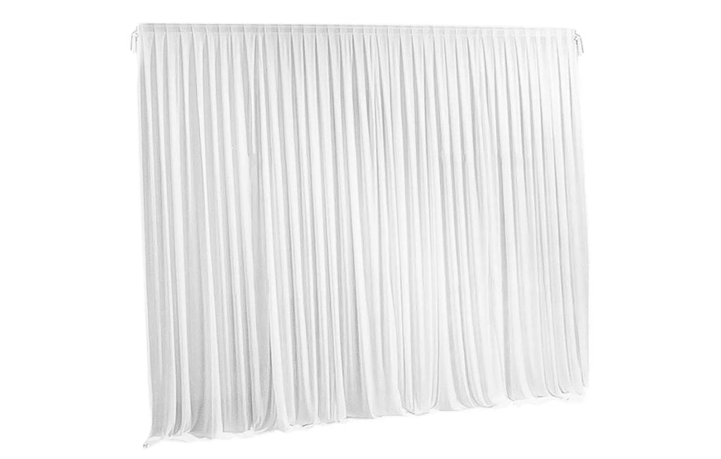 OEM Wedding Backdrop Curtain Large Event Draping White