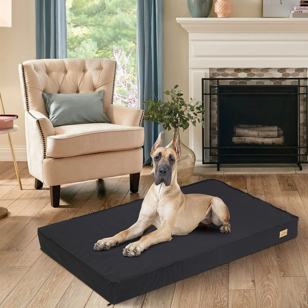 OEM Orthopedic Dog Bed Waterproof Lining Non-Slip Base XL