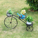 Plant Stand - Metal Flower Pot Holder - Black