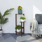 OEM Plant Stand 3-Tier Bamboo Corner Shelf Natural