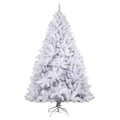 OEM Artificial Christmas Tree White PVC 1000 Tips 210cm