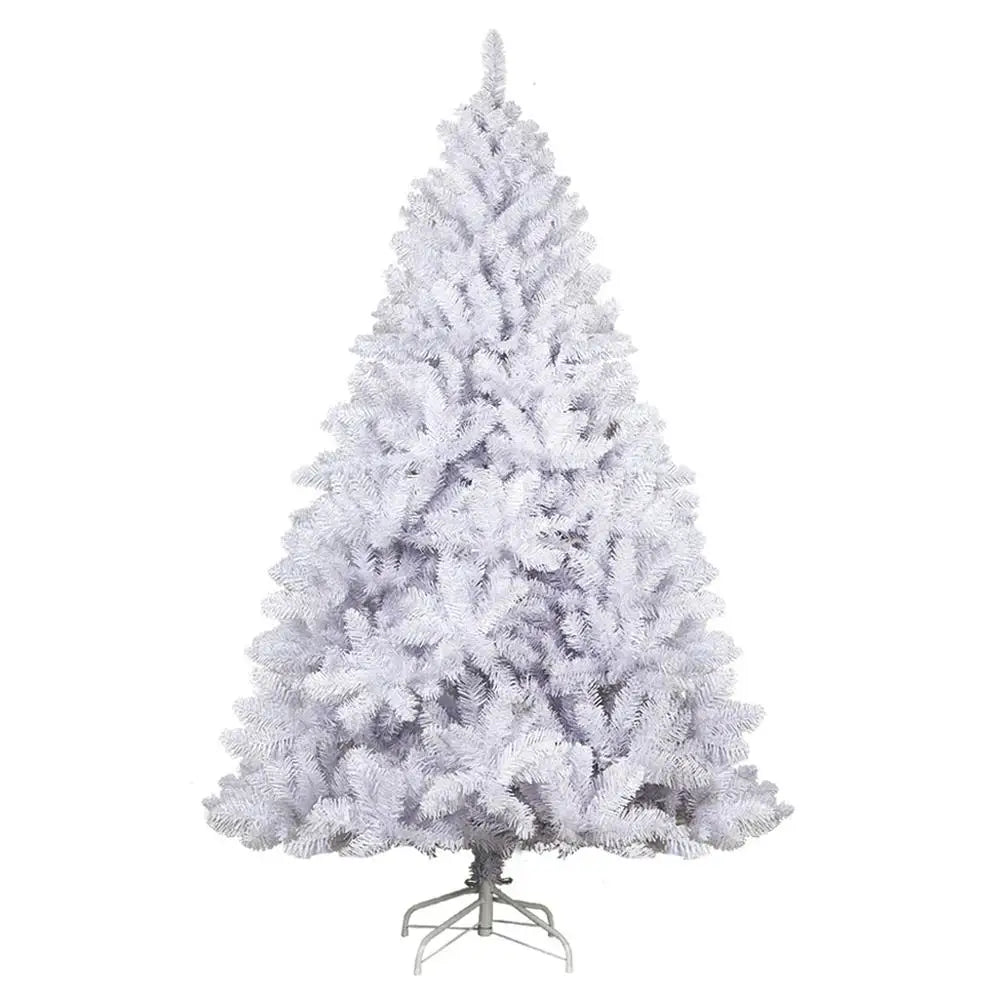 OEM Artificial Christmas Tree White PVC 1000 Tips 210cm