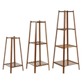 Plant Stand - Tiered Bamboo Design - Natural Wood
