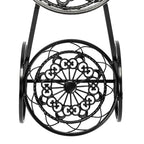OEM Plant Stand 3-Tier Bicycle Iron Frame Black