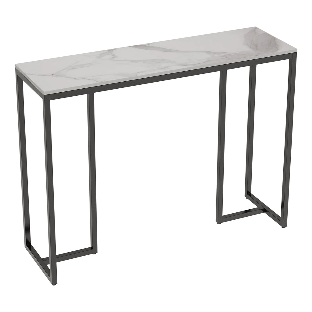 OEM Console Table Marble Accent White Marble 100x30x78.5CM