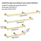 OEM Clothes Hanging Rack Adjustable Length Gold