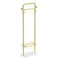 OEM Coat Rack Marble Base Metal Frame Gold