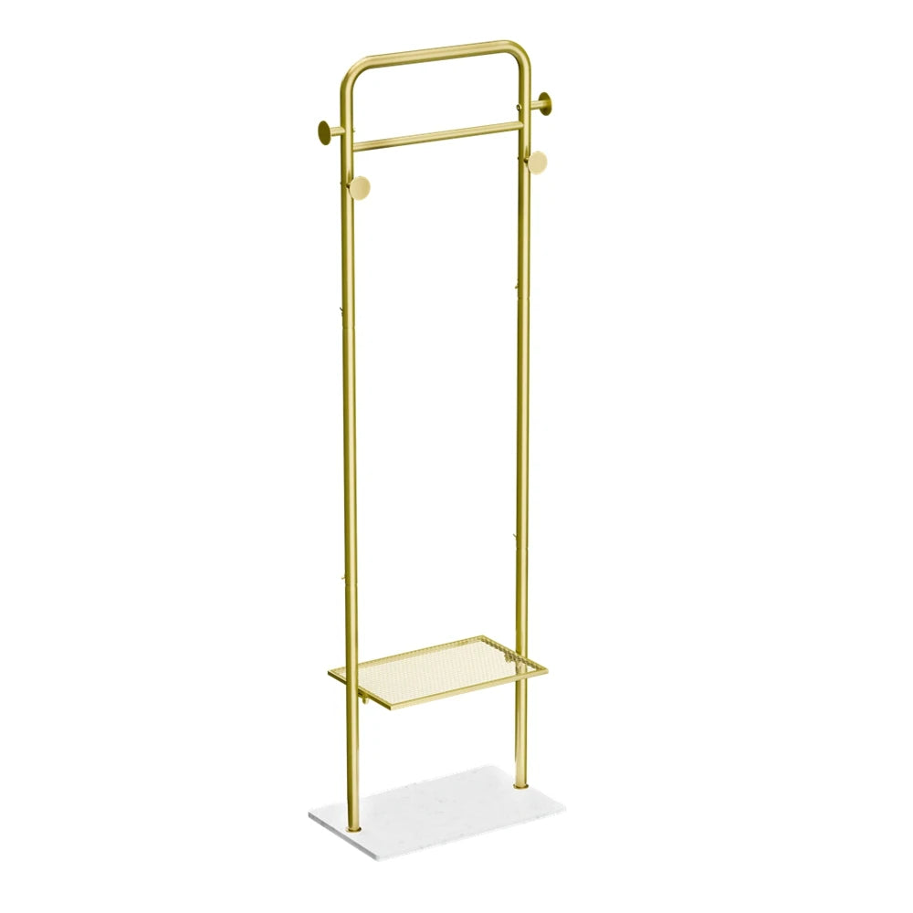 OEM Coat Rack Marble Base Metal Frame Gold
