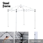 OEM Pop Up Gazebo Adjustable Outdoor Canopy Blue 2x2m