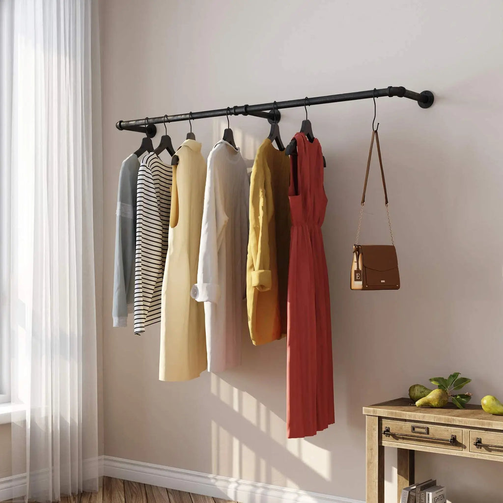 OEM Clothes Rack Wall Mounted Black